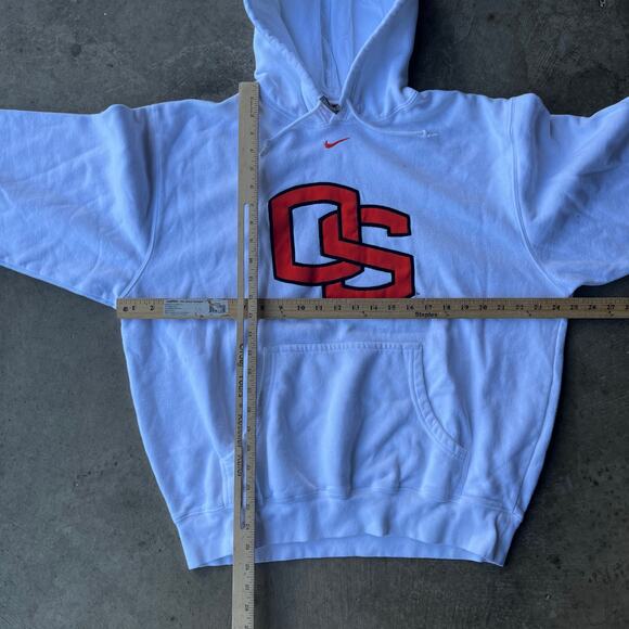 VINTAGE NIKE CENTER SWOOSH OREGON STATE UNIVERSITY BEAVERS HOODIE MENS MEDIUM 00 - Picture 6 of 6